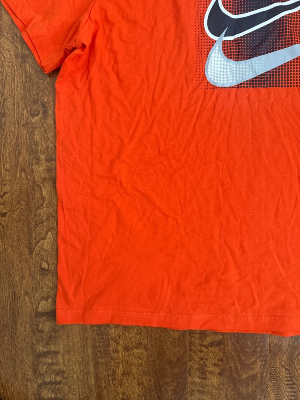 Nike Men's Bright Orange Graphic Swoosh Tee Size XXL - Picture 7 of 15